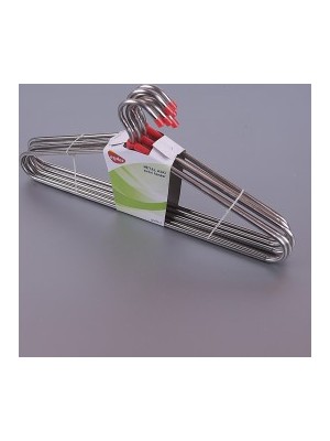 Gondol Paslanmaz Metal Elbise Askısı 6 Adet