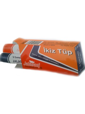 Jalasanj İkiz Tüp Yapıştırıcı - Hızla Kuruyan, Suya Dayanıklı, Epoksi Bazlı, Alüminyum, 20 gr, 2 Adet