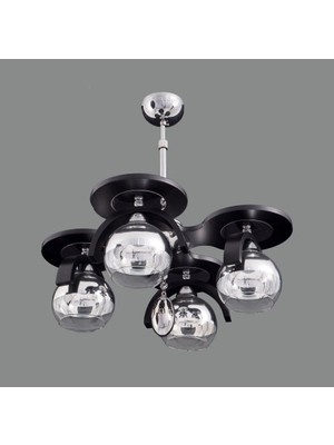 Sedef Avize 3141 4BLK Ahşap 4lü Avize