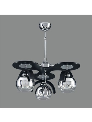 Sedef Avize 3140 3BLK Ahşap 3lü Avize