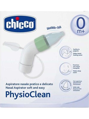 Chicco Physioclean Burun Aspiratörü Yumuşak Uçlu Ergonomik Tasarım 0 Ay ve Üzeri Bebekler İçin