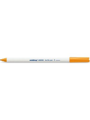 Edding 4600 Turuncu Tekstil Kalemi 6 Parça Kokusuz Suya Dayanıklı 1 mm Uç