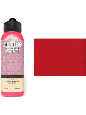Artdeco Akrilik Boya 140 Ml Ateş Kırmızı