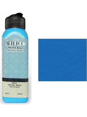Artdeco Akrilik Boya 140 Ml - 3053 Royal Mavi