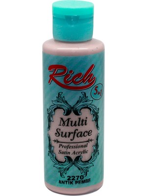 Rich Multi Surface 2270 ANTİK PEMBE Akrilik Boya 130cc