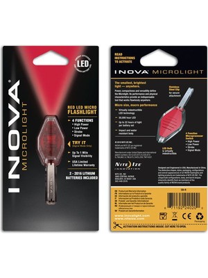 İnova Microlight Micro Led Kırmızı Işık Şeffaf Gövde