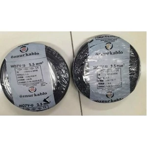 2,5 Mm Nya Kablo Tek Damar Siyah 100 Metre