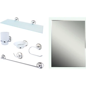 Yedi Parça Banyo Aksesuar Seti Açık Kağıtlıklı