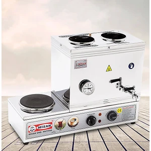 30 lt Elektrikli Pleyt'li Çay&Kahve Seti Kazanı ( Isı Göstergeli )