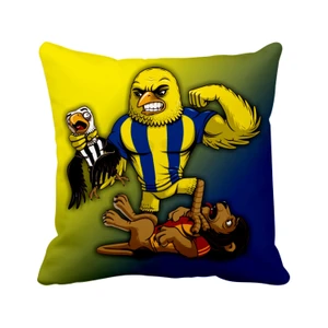 Fenerbahçe Sarı Kanarya Taraftar Fb Saten Yastık