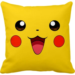 Pikachu Pikaçu Pokemon Go Saten Yastık