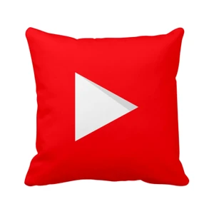 Youtube Play Sosyal Medya Saten Yastık