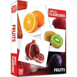 MK Publications Miracle Flashcards: Fruit Box 30 Cards
