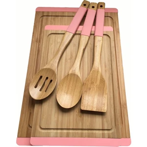 N2326 Sweet Bambu Pembe Mutfak Set