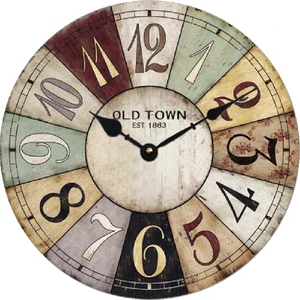 Ahşap  Yuvarlak Duvar Saati