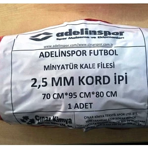 Minyatür Kale Filesi 75/90/60Cm 10*10 Göz 2,5 Mm Renkli İp