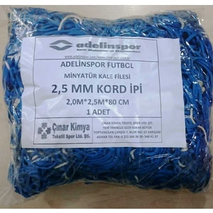 Minyatür Kale Filesi 200/250/80Cm 10*10 Göz 2,5 Mm Renkli