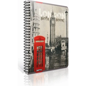 Metropol Sp.Sert Kapak Defter A4 - 100 Yaprak Kare