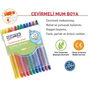 Mum Boya 12'li Çevirmeli