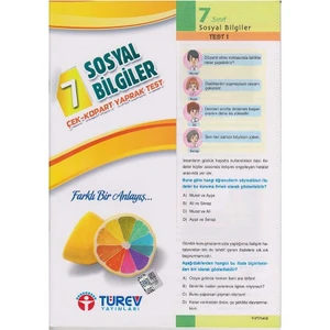 Türev Yayınları 7.Sınıf Din Kültürü Ve Ahlak Bilgisi Çek Kopart