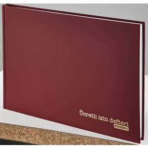 Yıllık Ücretli İzin Defteri Ciltli 96 Yp.