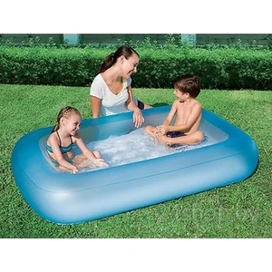 bestway El Pompası Hediye - Tek Halkalı Şişme Tabanlı Çocuk Havuzu Mavi ( 165 Cm X 104 Cm 25 Cm )