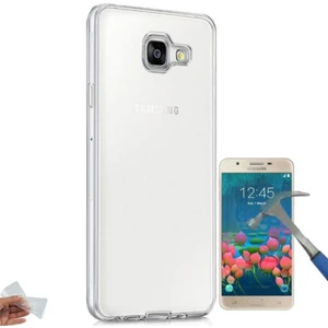 Teknoarea Samsung Galaxy J7 Prime A KaliteTam Korumalı Silikon Kılıf + Cam