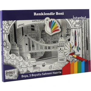 Renklendir Beni 3 Boyutlu Boyama Sahnesi - İstanbul Modeli