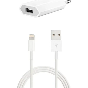 Apple iPhone Uyumlu 5 Takım Ev Şarj Aleti + Data Kablosu