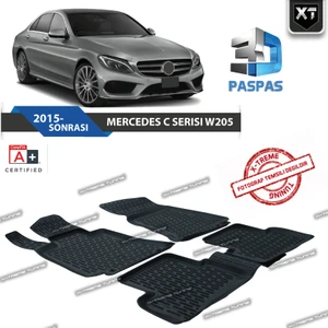 Xt Mercedes C Serisi W205 3D Havuzlu Paspas 2015- Sonrası