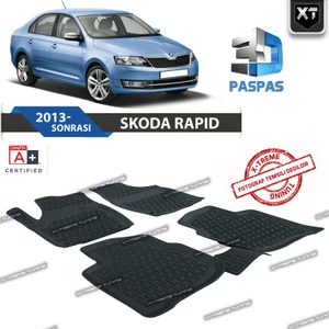Xt Skoda Rapid 3D Havuzlu Paspas 2013- Sonrası