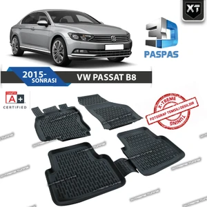 Xt Vw Passat B8 2015- Sonrası 3D Havuzlu Paspas