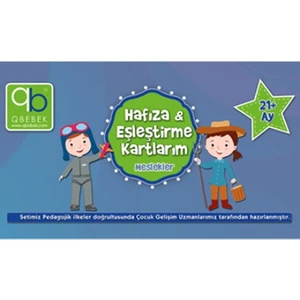 Q Bebek Hafıza & Eşleştirme Kartlarım- Meslekler 12+Ay
