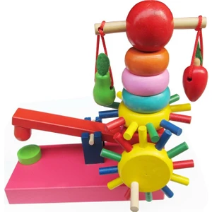 Bebek Ahşap Eğitici Oyuncak Rainbow Amusement Park