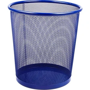 Metal Perfore Çöp Kovası Küçük 409 Renk - Mavi
