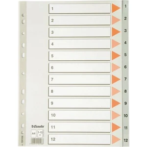 Seperator A4 1-12 Rakamlı