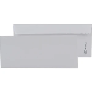 Penceresiz Diplomat Zarf Beyaz Silikonlu 105 x 240Mm 90Gr 500'lü