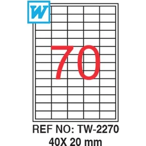 Tw-2270 40 x 20 Mm Etiket