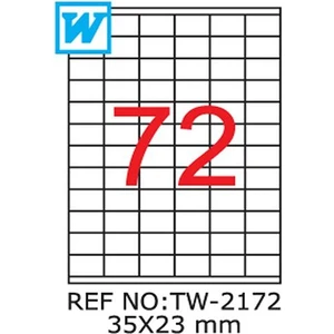 35 x 23 Mm Laser Etiket Tw-2172