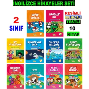 Akılyolu Publishing 2. Sınıf İngilizce Hikayeler Seti (10 Kitap) - Hasan Güneri