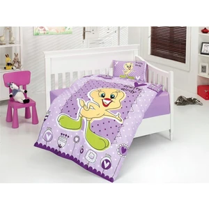 Bebek Nevresim Takımı Pretty Birdy Lila