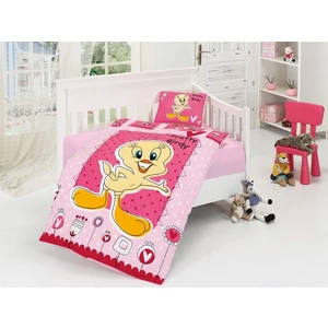 Bebek Nevresim Takımı Pretty Birdy Pembe