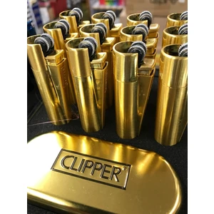 Clipper metal çakmak gold