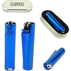 Clipper metal çakmak mavi