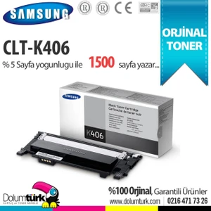 CLT-K406S  CLP-360  CLP-365  CLX-3300  CLX-3305  SL-C410  SL-C460 Orjinal Toner