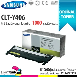 CLT-Y406S / CLP-360 / CLP-365 / CLX-3300 / CLX-3305 / SL-C410 / SL-C460 Orjinal Toner