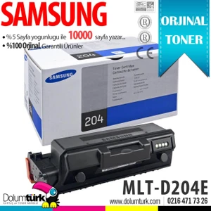 MLT-D204E / Pro Xpress M3325 / M3375 M3825 / M3875 / M4025 / M4075 Orjinal Toner 10K