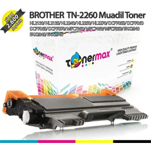 Toner Max® Brother TN-2260 / HL2130/ HL2135/ HL2240/ HL2250/ HL2270/ DCP7055/ DCP7060/ DCP7065/ DCP7070/ MFC7360/ MFC7460/ MFC7860/ FAX2840/ FAX2845/ FAX2940 Muadil Toner