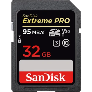 Sandisk Extreme Pro 32GB SDHC  95MB/s V30 UHS-I U3 Hafıza Kartı SDSDXXG-032G-GN4IN