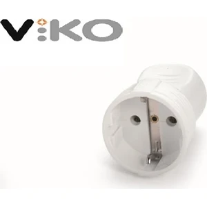 Viko Artline Topraklı Dişi Fiş Priz (Beyaz)
